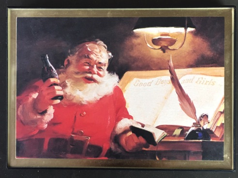 4636-1 € 5,00 coca cola afbeelding kerstman aan burea u12x18 cm.jpeg